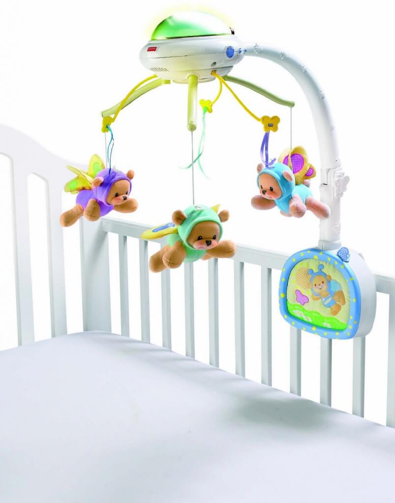 Kolotoče nad postýlku pro novorozence 0-3 měsíce k narozeninám nebo Vánocům