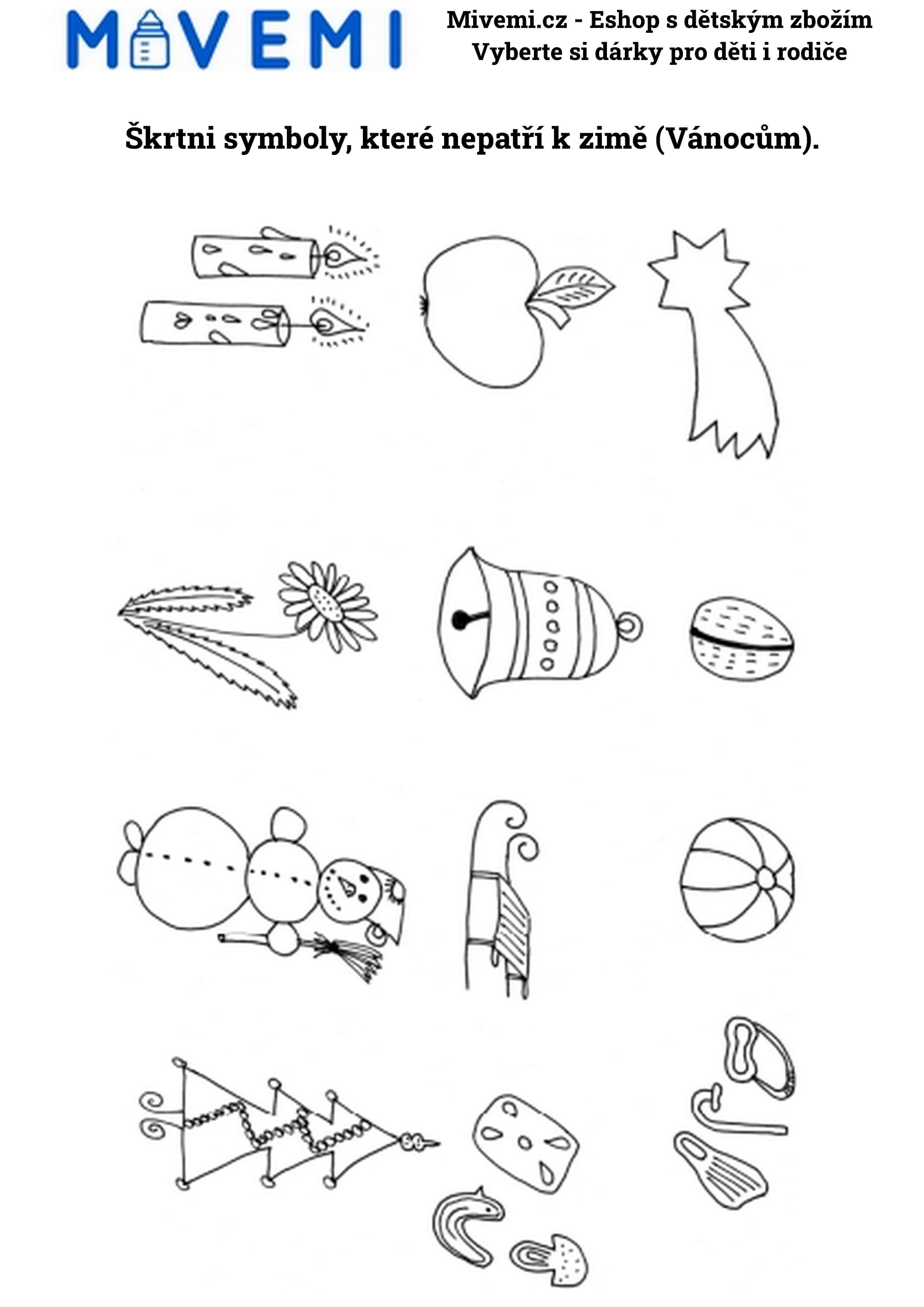 Pracovní sešit pro děti s vzdělávacími aktivitami vhodnými pro přípravu na školu