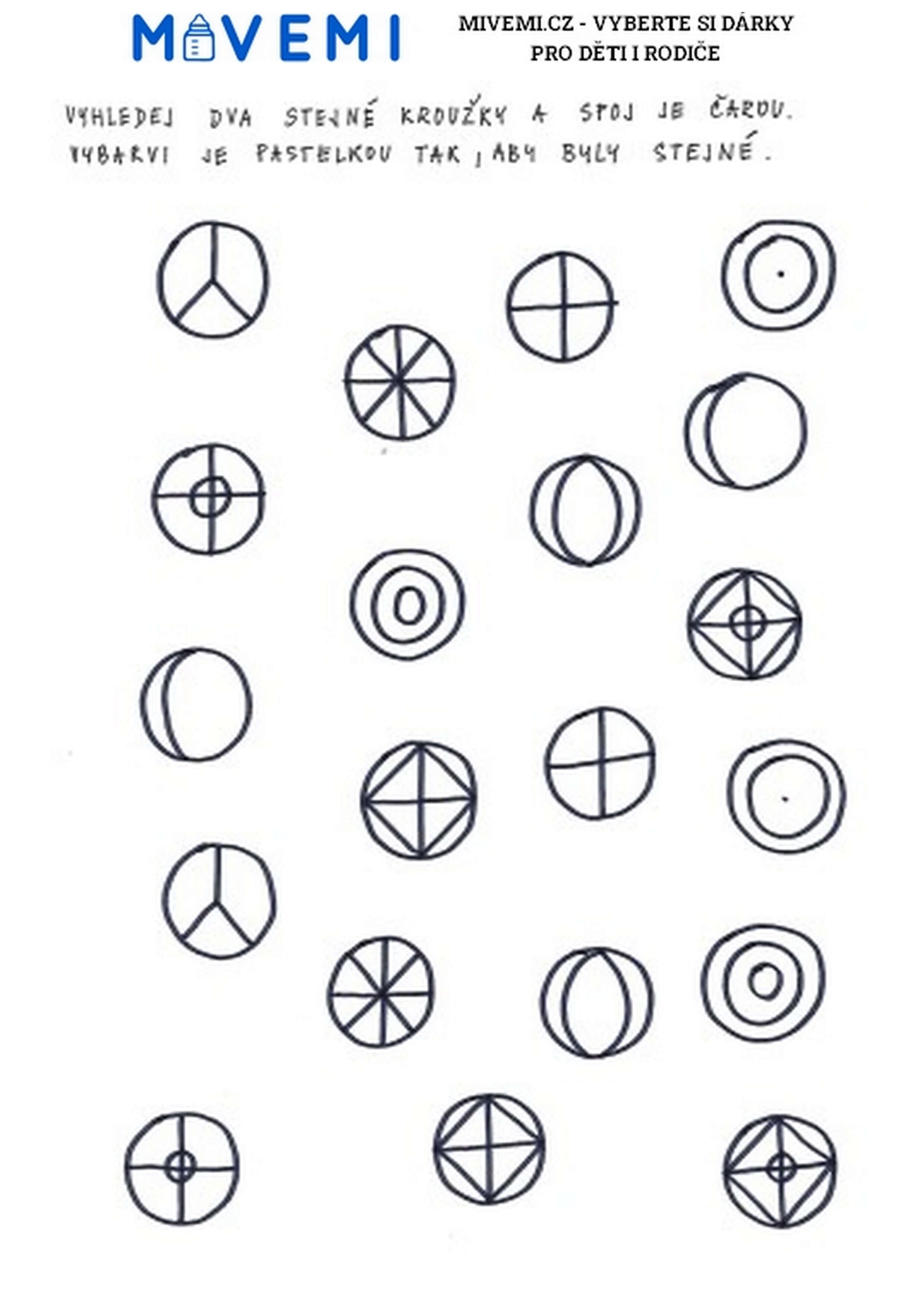 Pracovní sešit pro děti pomáhající s rozvojem pozornosti, logiky a dovedností