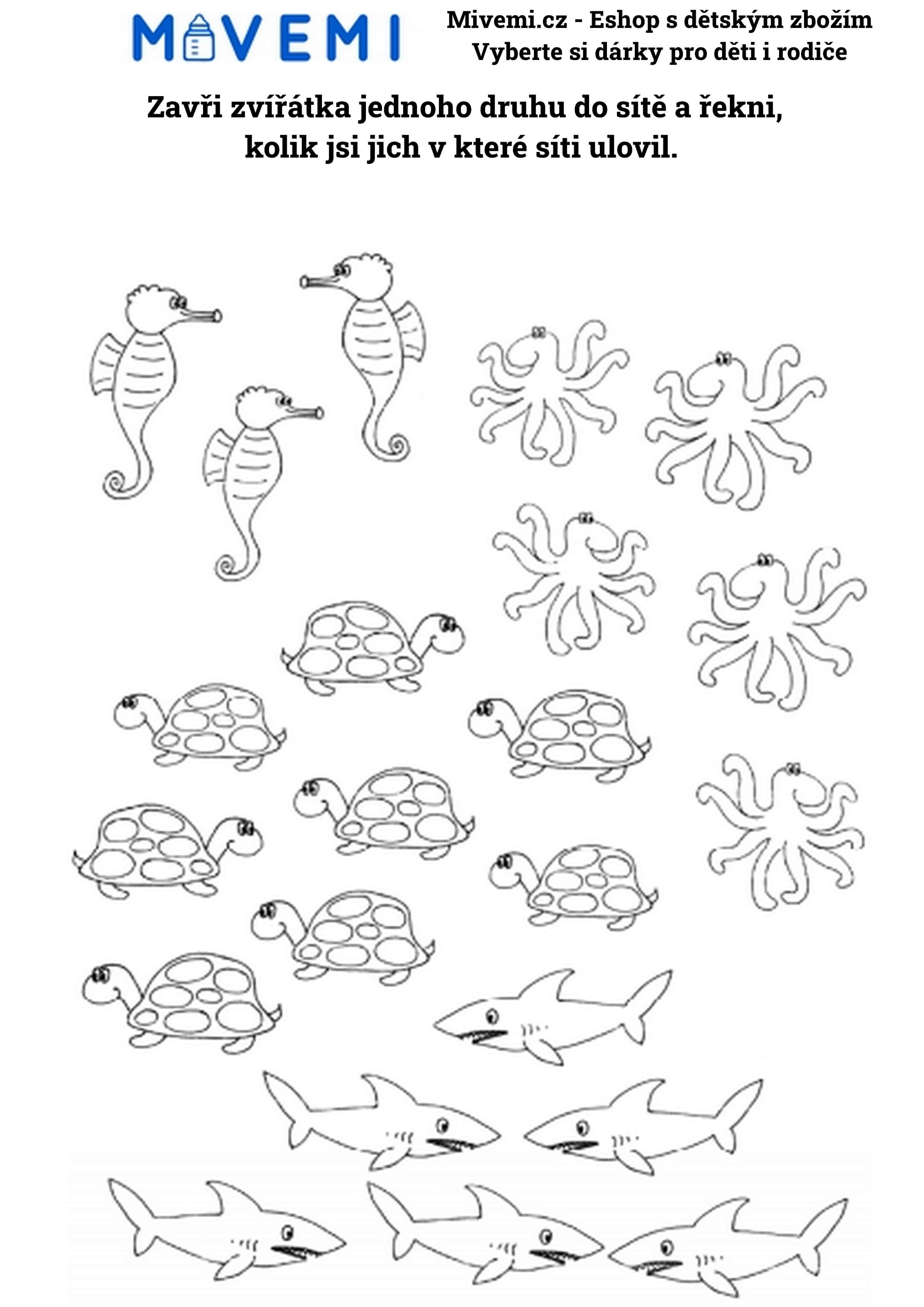 Hravý pracovní sešit pro děti vhodný pro vzdělávací aktivity a přípravu na školu.