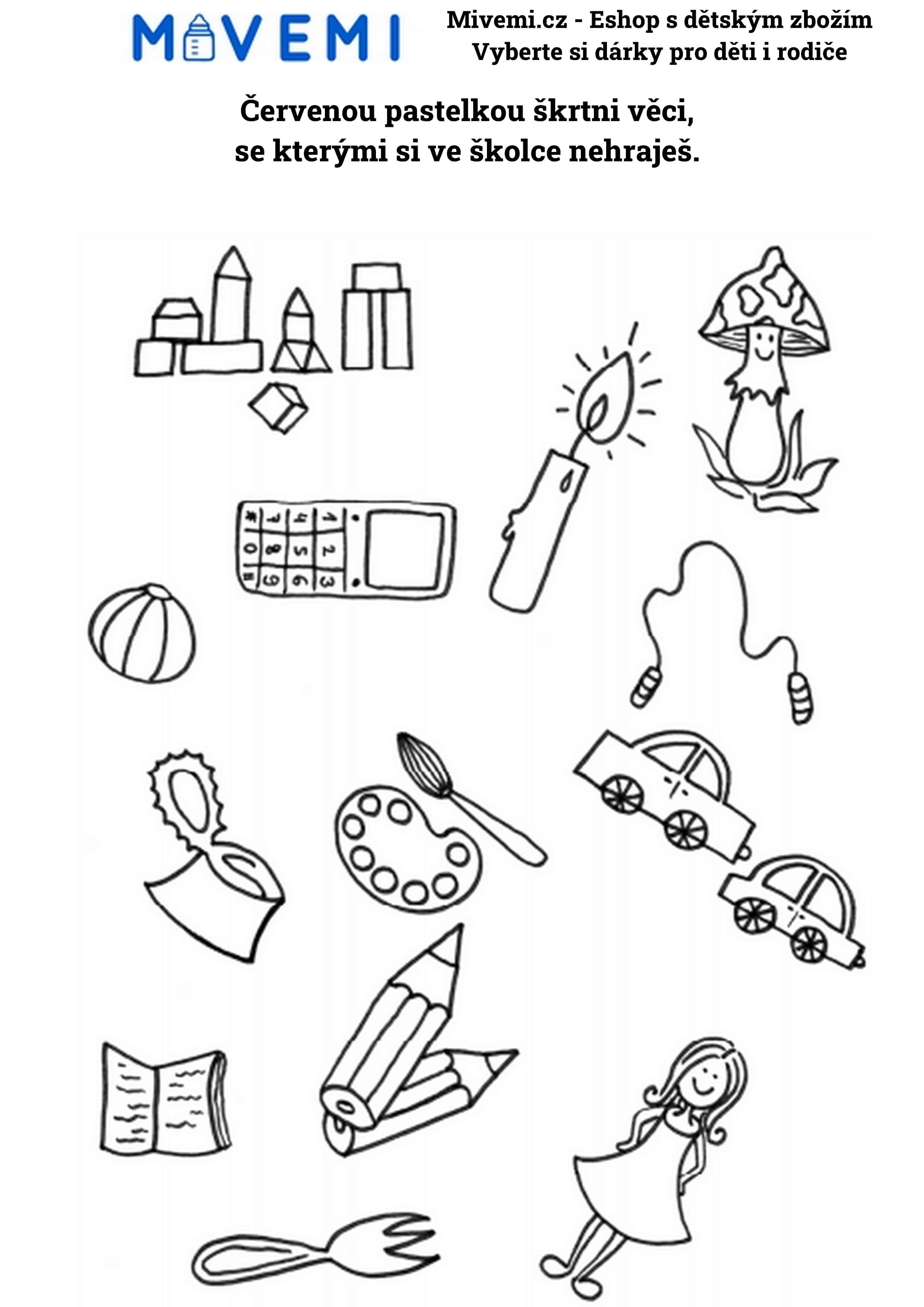 Edukativní sešit pro předškoláky na rozvoj koncentrace a pozornosti při učení.