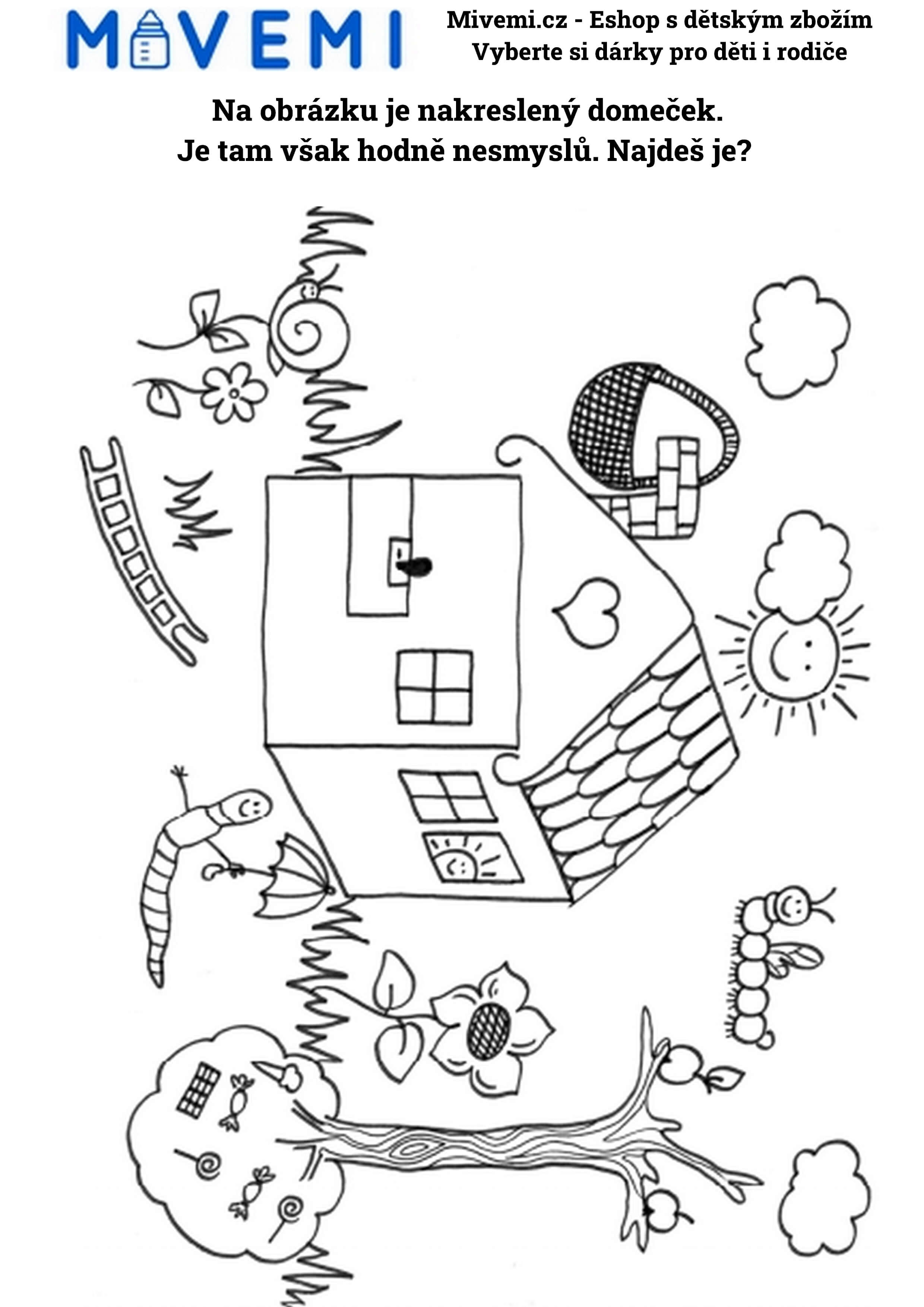 Vzdělávací pracovní sešit pro děti podporující logické myšlení u předškoláků.