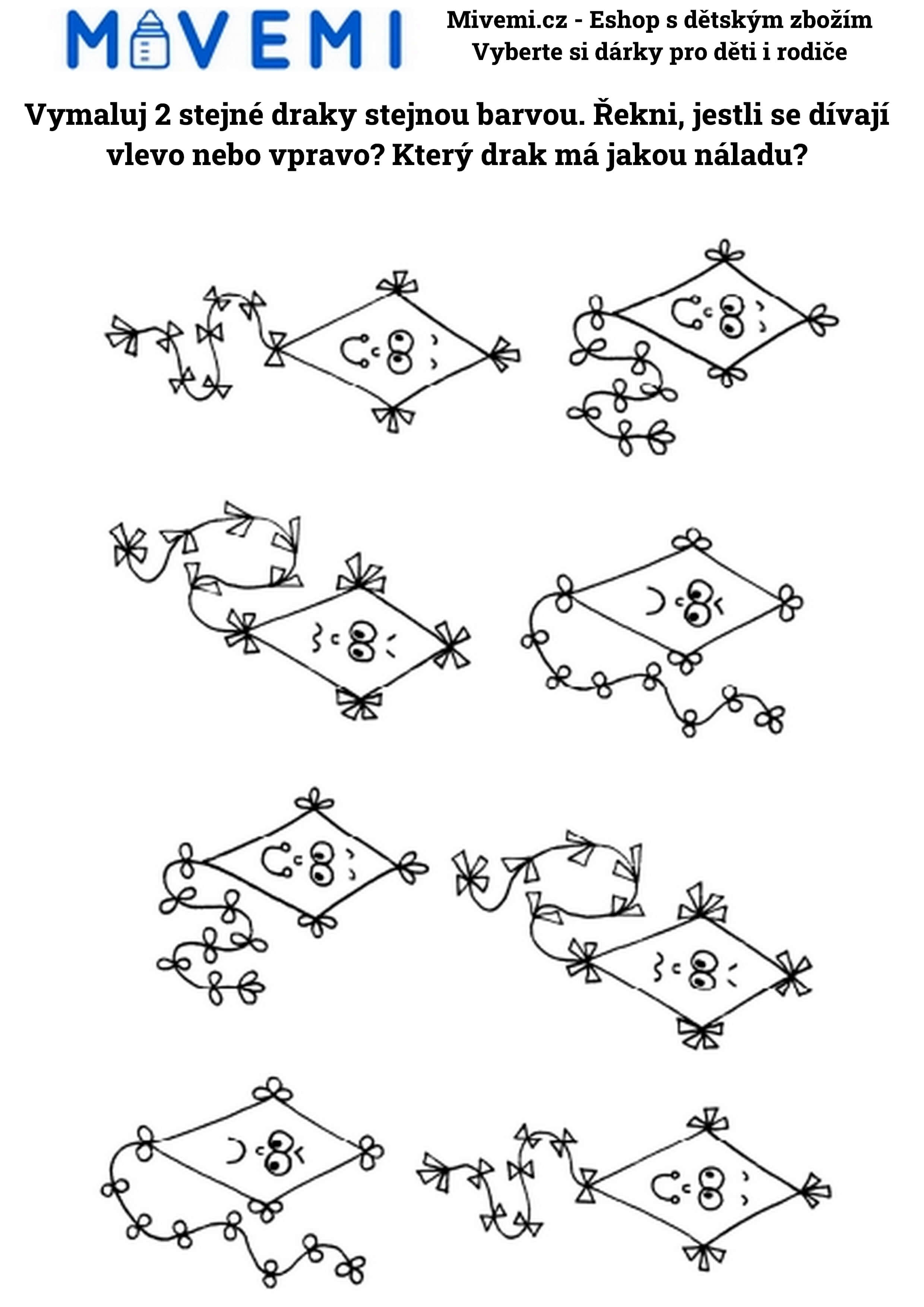 Interaktivní pracovní sešit pro předškoláky pro logické myšlení.