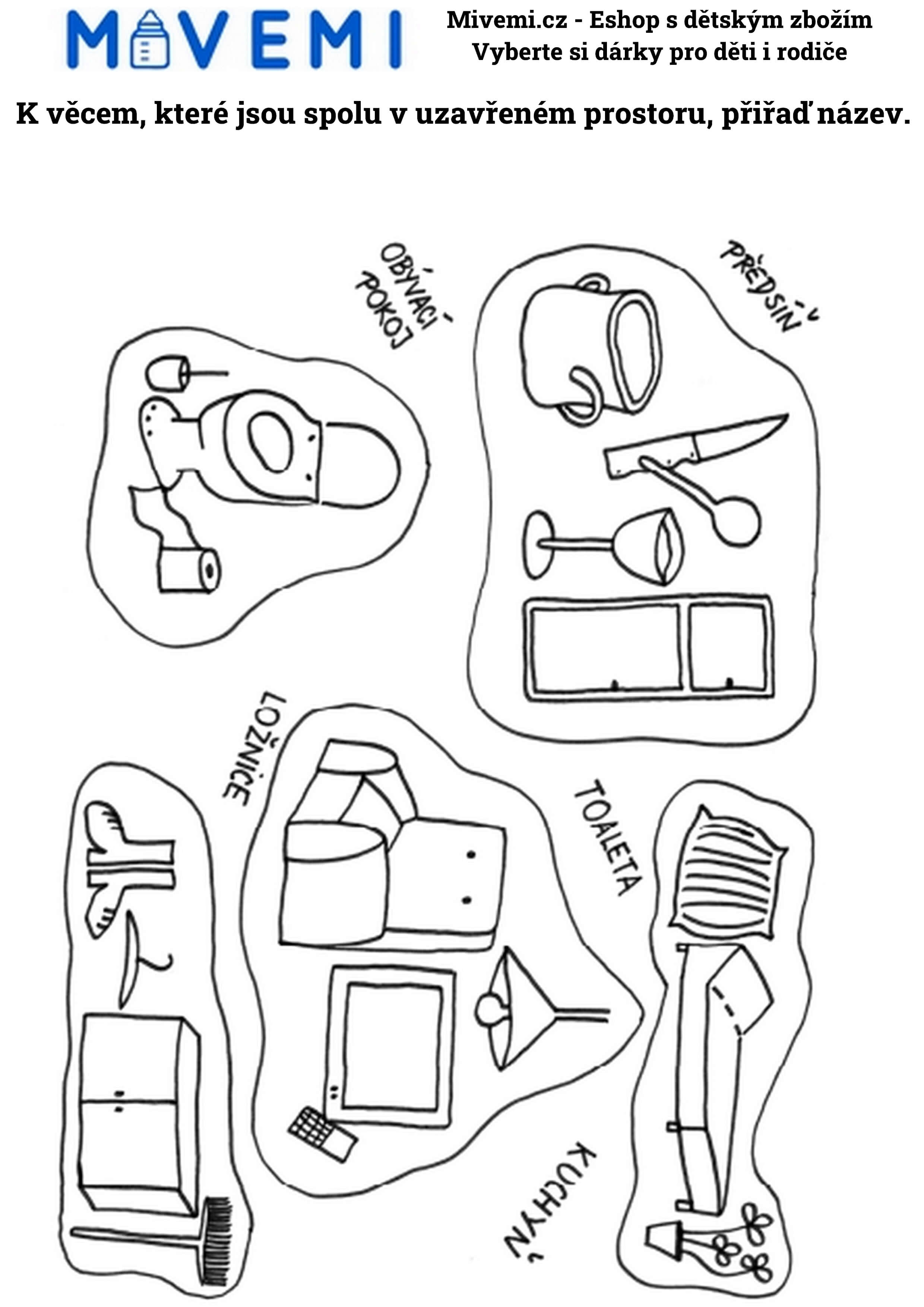 Pracovní sešit pro děti podporující rozvoj dovedností u dětí a přípravu na školu.