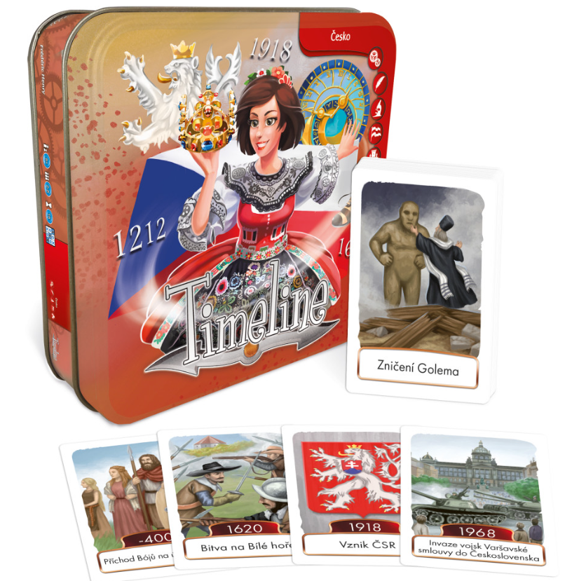 Rodinná karetní hra Timeline