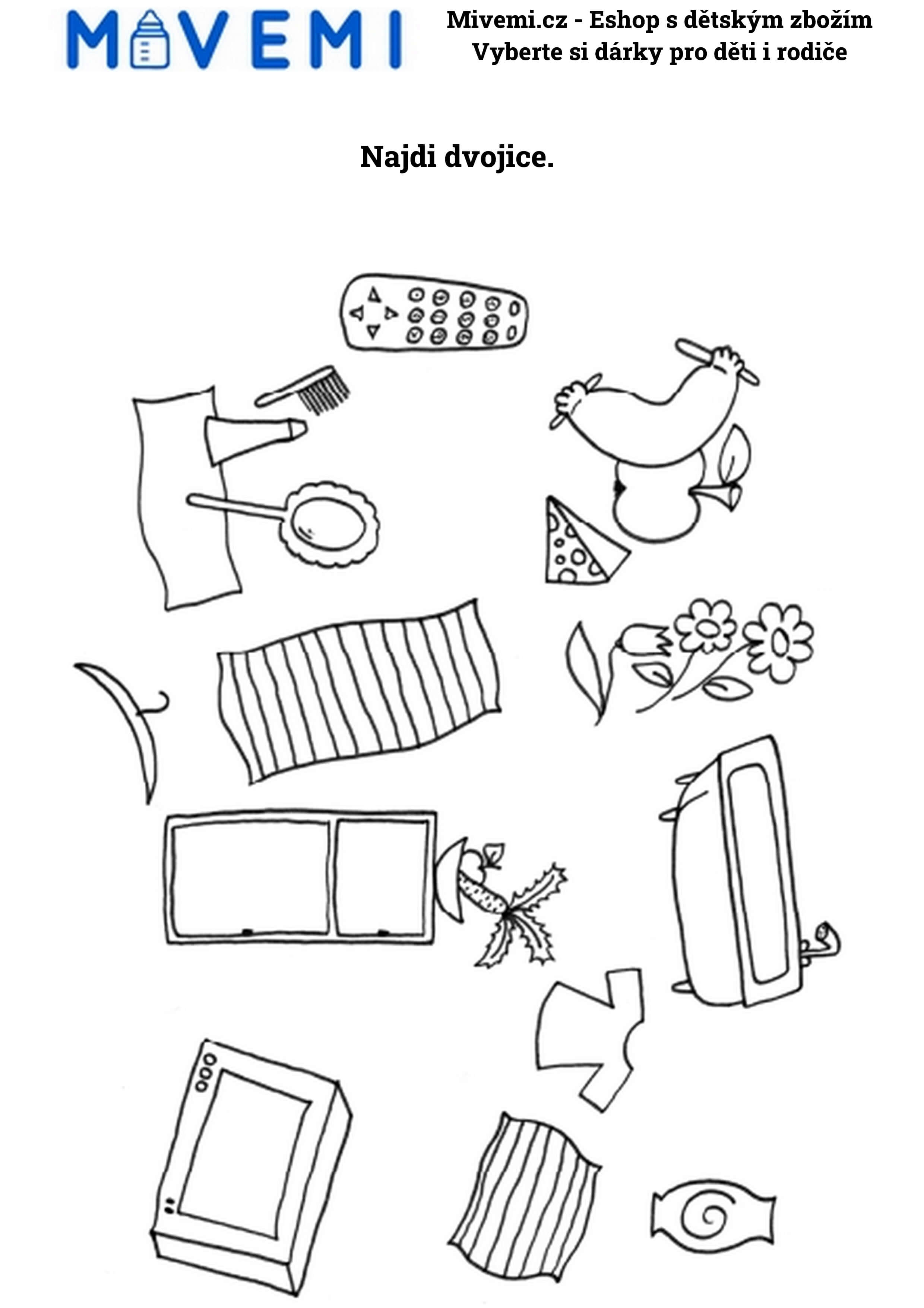 Kreativní pracovní sešit pro děti podporující rozvoj dovedností a logiku.