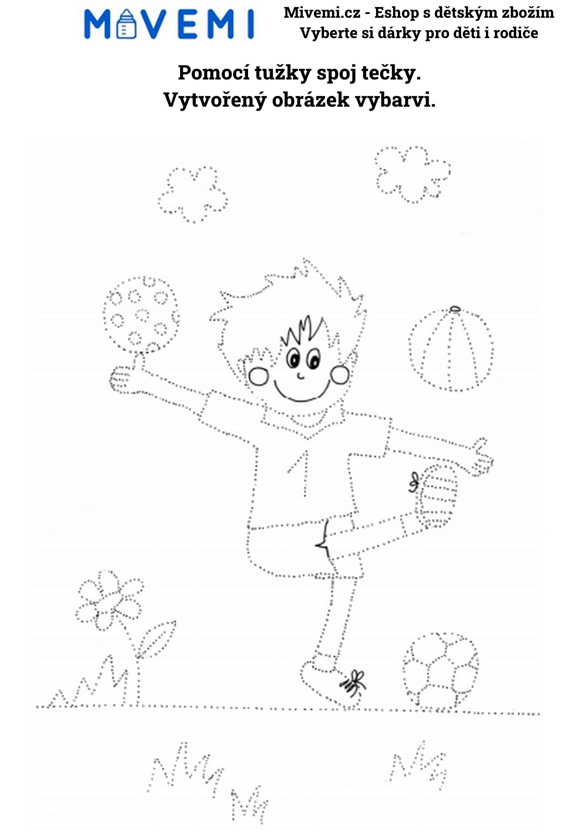 Edukativní sešit pro předškoláky jako podpora při rozvoji jemné motoriky a pozornosti.