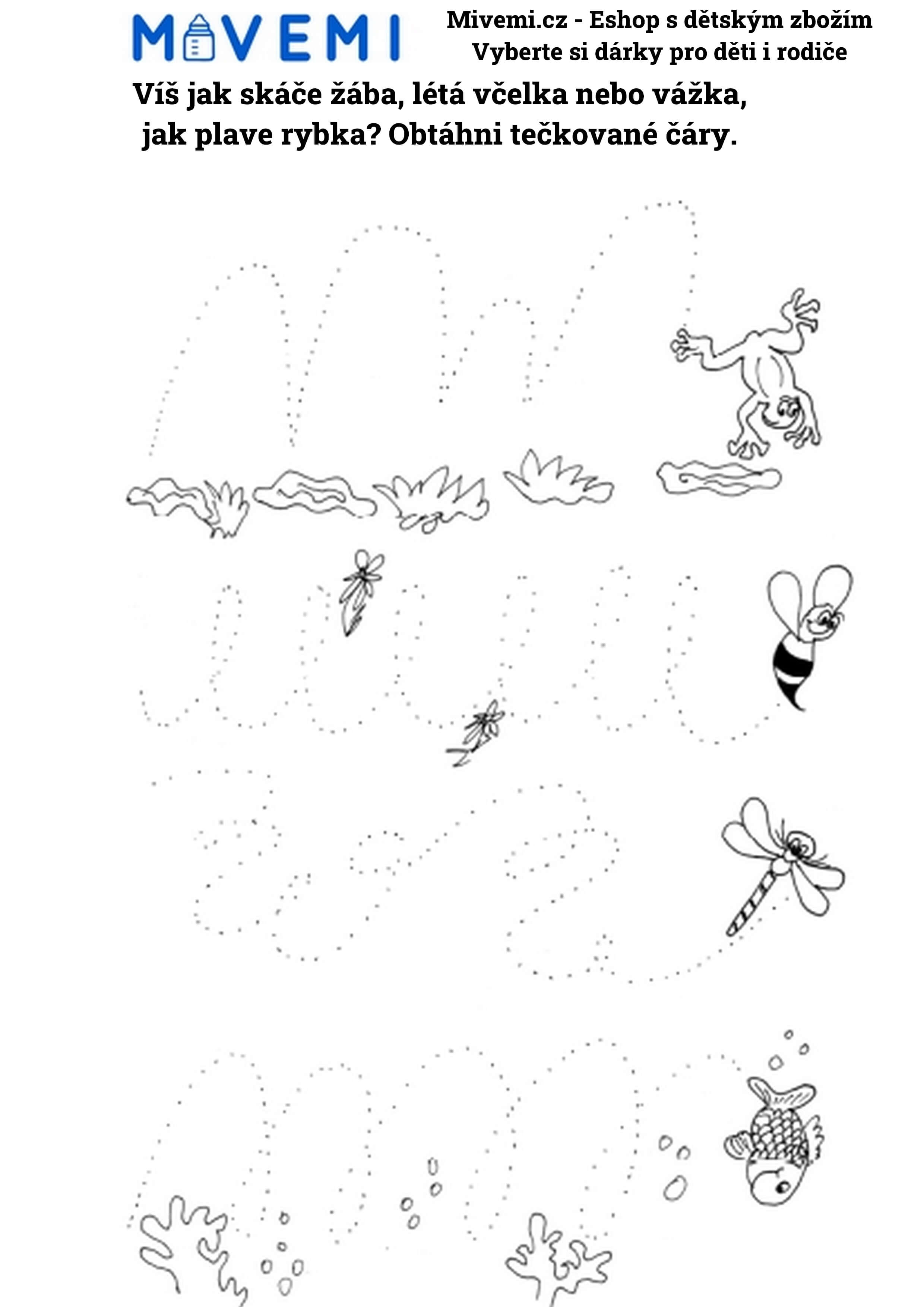 Pracovní sešit pro děti zaměřený na přípravu na školu a logické myšlení.