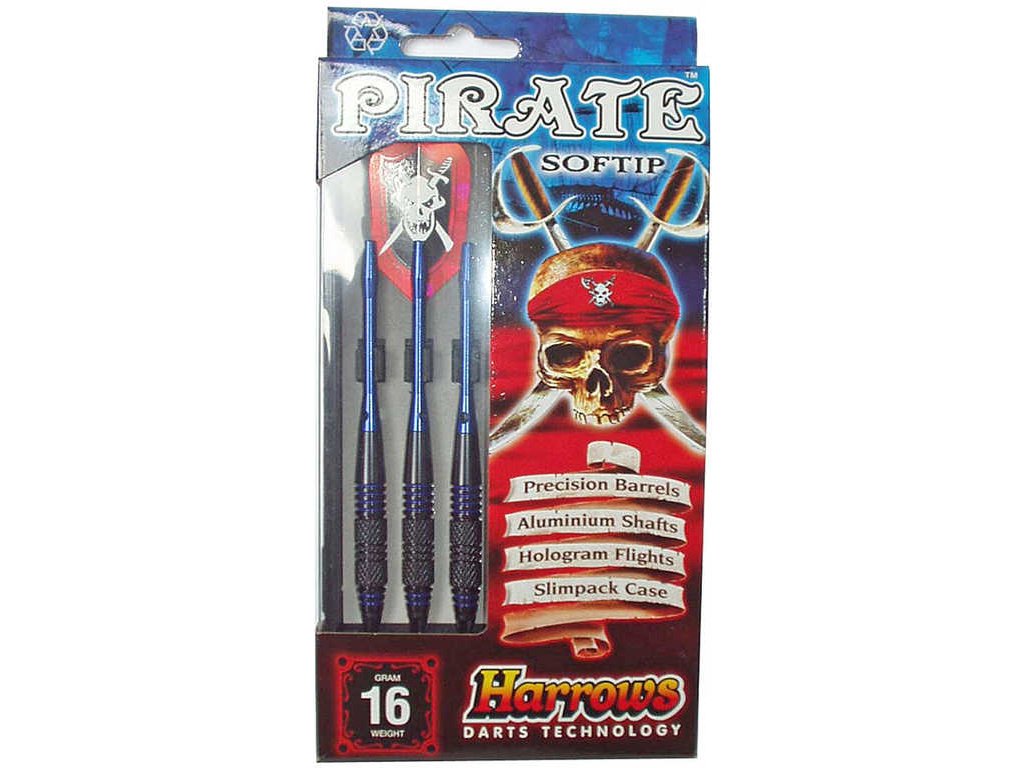 HARROWS Soft Pirate T18 Šipky s plastovým hrotem set 3ks blister