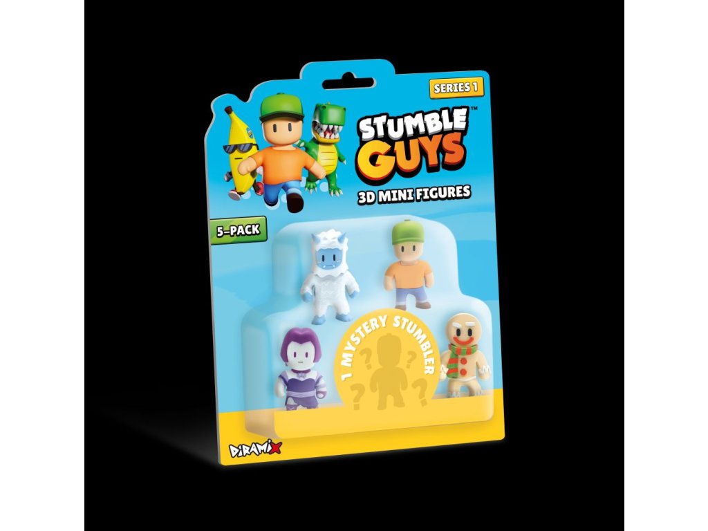 Stumble Guys 3D minifigúrky série 2 - blister 5 ks