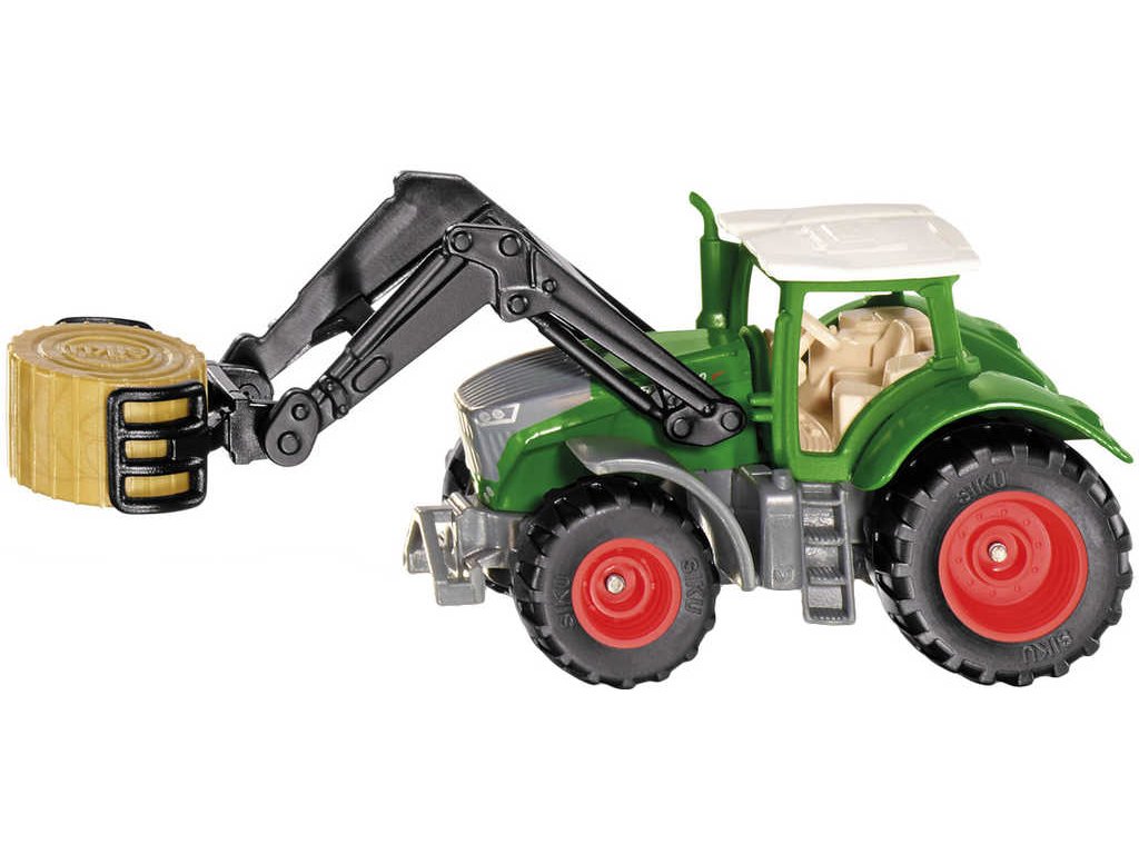 SIKU Blister traktor Fendt Vario 1050 s uchopovačem balíků model kov 1539