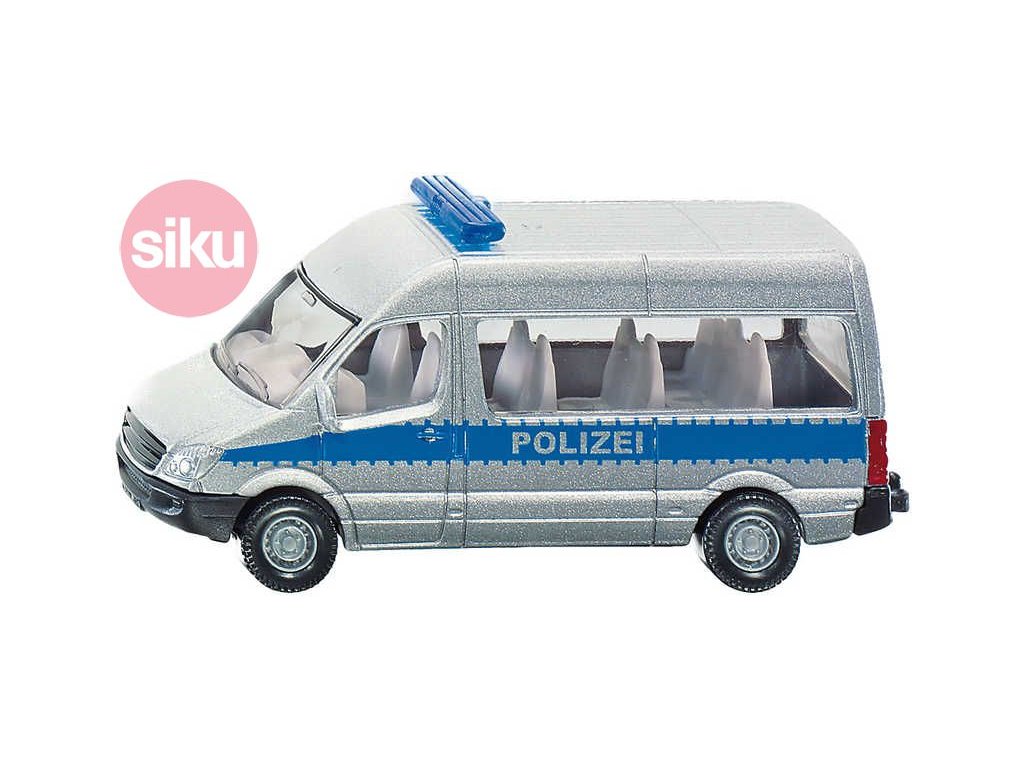 SIKU Blister Mikrobus policejní POLICIE dodávka KOV