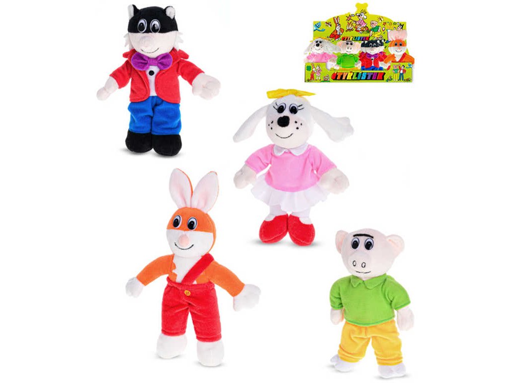 PLYŠ Postavička stojící Čtyřlístek 16cm 4 druhy *PLYŠOVÉ HRAČKY*