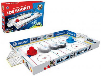 Hra Air Hockey lední vzdušný hokej na baterie 51x36cm v krabici