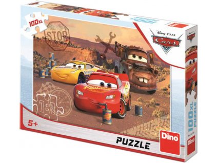 DINO Puzzle 100 dílků XL Piknik Auta (Cars) 47x33cm skládačka