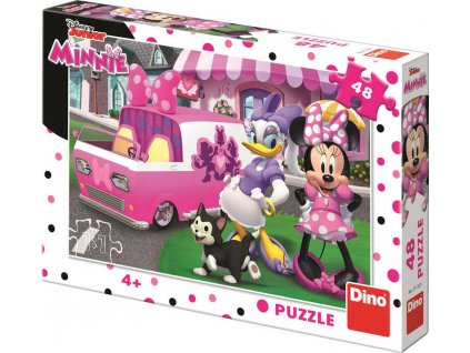 DINO Puzzle Disney Minnie a Daisy 48 dílků 26x18cm skládačka v krabici