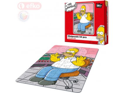 EFKO Puzzle The Simpsons Homer v práci skládačka 15x21cm 54 dílků v krabici