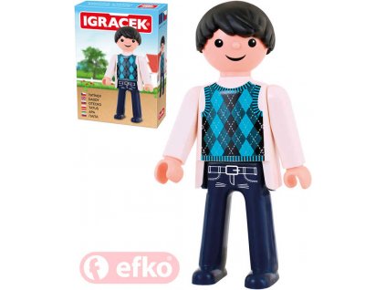 EFKO IGRÁČEK Tatínek figurka 7,5cm rodina v krabičce STAVEBNICE