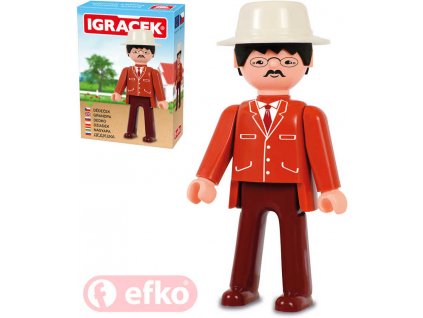 EFKO IGRÁČEK Dědeček figurka 7,5cm rodina v krabičce STAVEBNICE