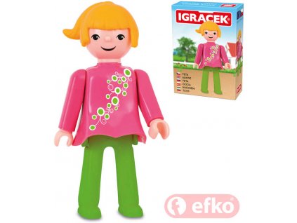 EFKO IGRÁČEK Tetička figurka 7,5cm rodina v krabičce STAVEBNICE