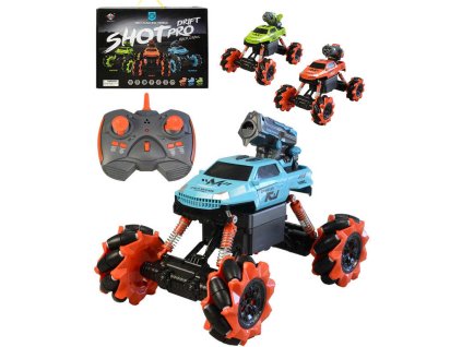 RC Auto akrobatické 4x4 na vysílačku 2,4GHz s funkčními nástavci na baterie