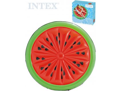 INTEX Lehátko nafukovací Meloun 183cm matrace na vodu s úchyty s lanem 56283