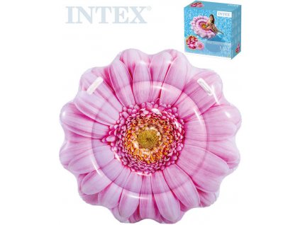 INTEX Lehátko nafukovací Sedmikráska 142cm matrace s úchyty na vodu 58787