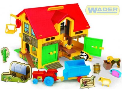 WADER Farma herní set s traktorem a doplňky 25450