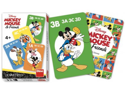 DINO Hra karetní Kvarteto Mickey Mouse a kamarádi *SPOLEČENSKÉ HRY*