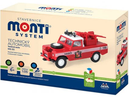 SEVA Monti System 03 Auto Land Rover TEAM 21 stavebnice MS03 0101-3