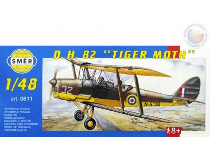 SMĚR Model letadlo D.H.82 Tiger Moth 1:48 (stavebnice letadla)