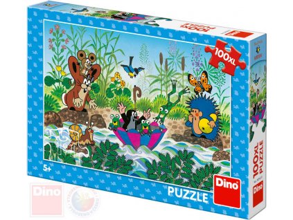 DINO Puzzle Krtkova plavba Krtek (Krteček) 47x33cm skládačka 100 dílků XL