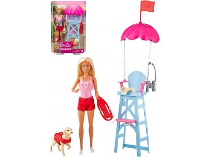 MATTEL BRB Panenka Barbie plavčice herní set s doplňky v krabici