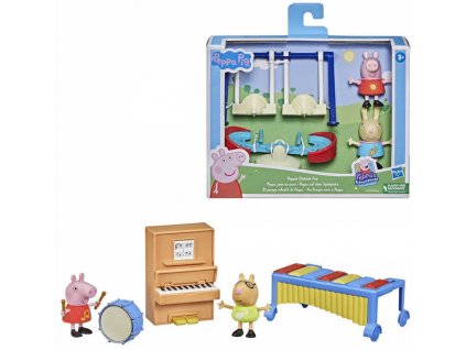 HASBRO Prasátko Peppa Pig Peppiny zážitky herní set se 2 figurkami v krabici