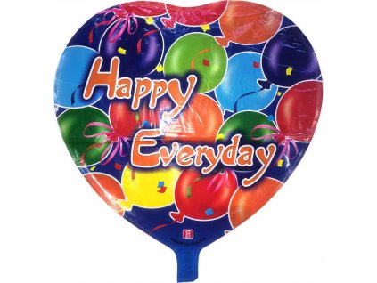 Balónek nafukovací Happy Everyday srdce 1ks