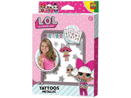 SES CREATIVE L.O.L. Surprise! Dětské metalické tetování holčičí