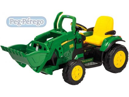 PEG PÉREGO Traktor John Deer Ground Loader 12V 2 motory ELEKTRICKÁ VOZÍTKA