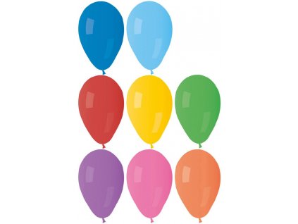 GEMAR Balónek nafukovací kulatý malý pastelové barvy 20/65cm 8 barev A70