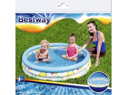 BESTWAY Bazén 3 komorový 122x25 cm 51009