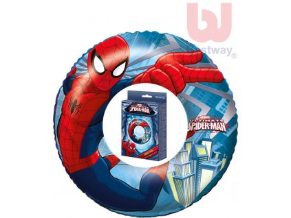 BESTWAY Dětský kruh nafukovací 56cm plavací kolo do vody Spiderman 98003