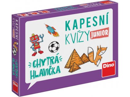 DINO Kapesní kvízy junior Chytrá hlavička cestovní CZ *SPOLEČENSKÉ HRY*