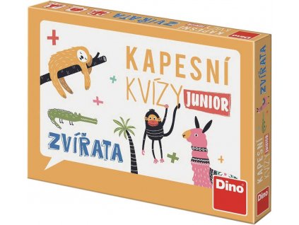 DINO Kapesní kvízy Junior Zvířata 106 otázek