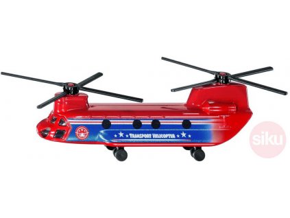 SIKU Vrtulník červený dopravní 17cm helikoptera kovový model blister 1689