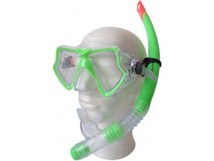 BROTHER Potápěčská sada dospělá brýle + šnorchl zelená P1546