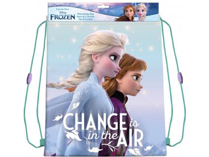 Sáček na přezůvky Frozen 2 sportovní stahovatelný vak na záda 30x40cm