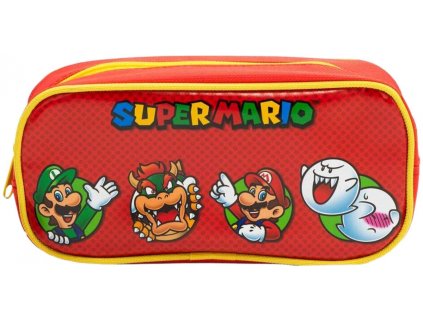 Penál Super Mario 22x11cm pouzdro na zip dětské školní potřeby