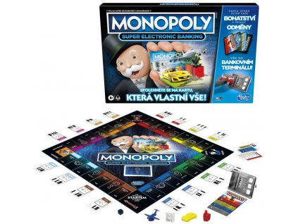 HASBRO Hra MONOPOLY Super elektronické bankovnictví na baterie CZ verze