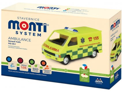 SEVA Monti System 06.1 auto žlutá ambulance sanitka MS06 0102-06