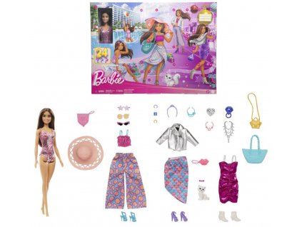 MATTEL BRB Adventní kalendář módní 2023 s panenkou Barbie