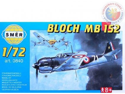 SMĚR Model letadlo Bloch MB 152 1:72 (stavebnice letadla)